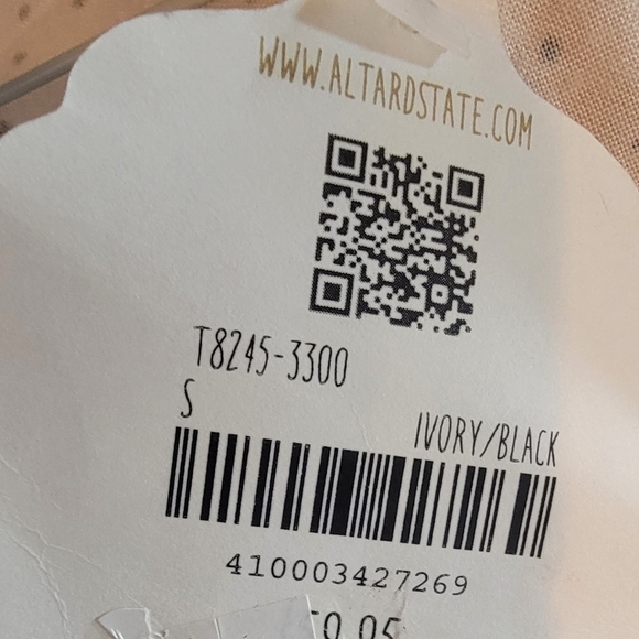 Altar’d State Polka Dot Faux Wrap Top Size Small - Picture 6 of 6